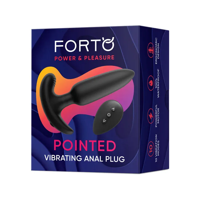 Fairvillacom Anal Pointed Vibrating Plug Black