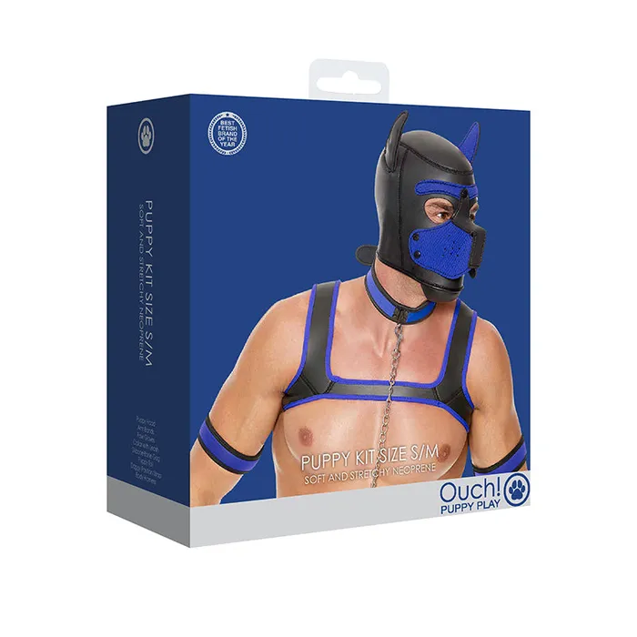 Fairvillacom Anal Puppy Play Neoprene Puppy Kit SM Blue