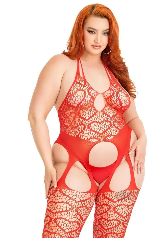 Fairvillacom Anal Seamless Heart Suspend Body 1x2x Red