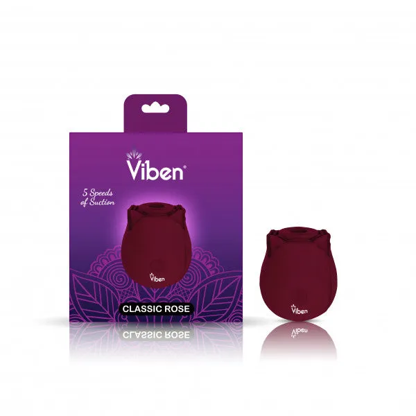 Fairvillacom Classic Rose Ruby Handheld Rose Clitoral and Nipple Stimulator Vibrators