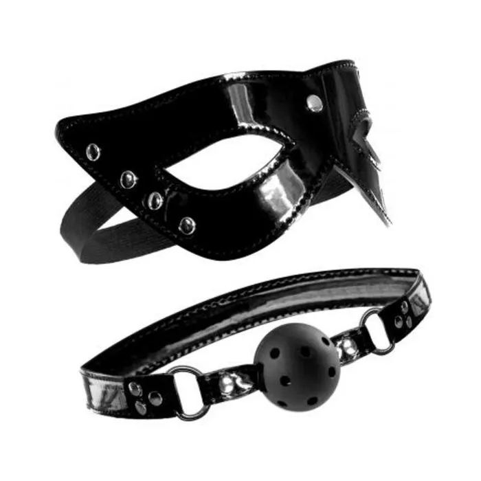 Fairvillacom Couples Fetish Fantasy Limited Edition Masquerade Mask and Ball Gag Fairvillacom Couples Fetish Fantasy Limited Edition Masquerade Mask and Ball Gag