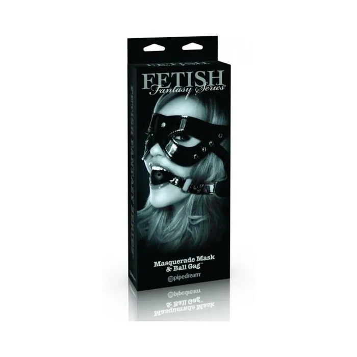 Fairvillacom Couples Fetish Fantasy Limited Edition Masquerade Mask and Ball Gag