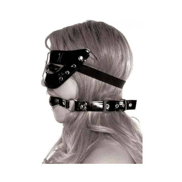 Fairvillacom Couples Fetish Fantasy Limited Edition Masquerade Mask and Ball Gag