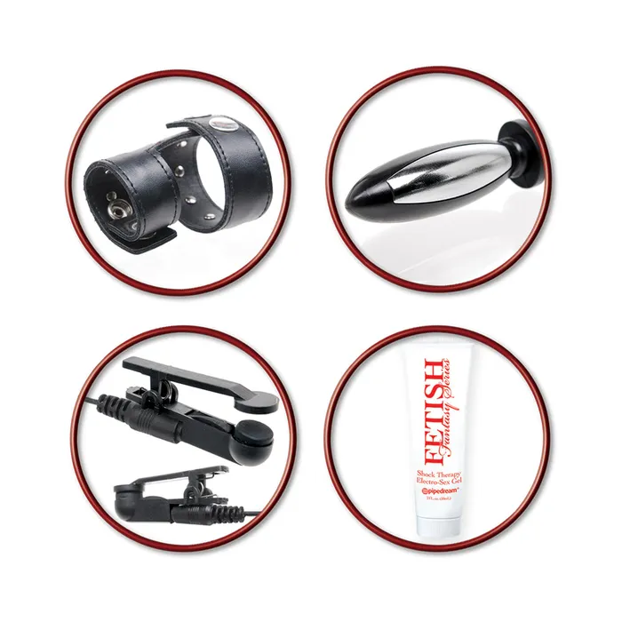 Fairvillacom Couples Fetish Fantasy Series Deluxe Shock Therapy Travel Kit