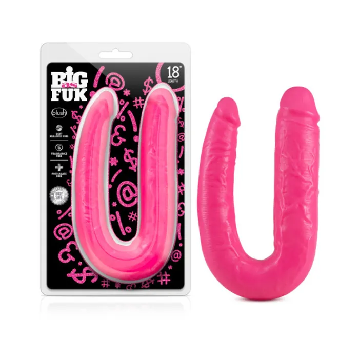Fairvillacom Dildos Big as Fuk 18 Inch Double Headed Cock Pink