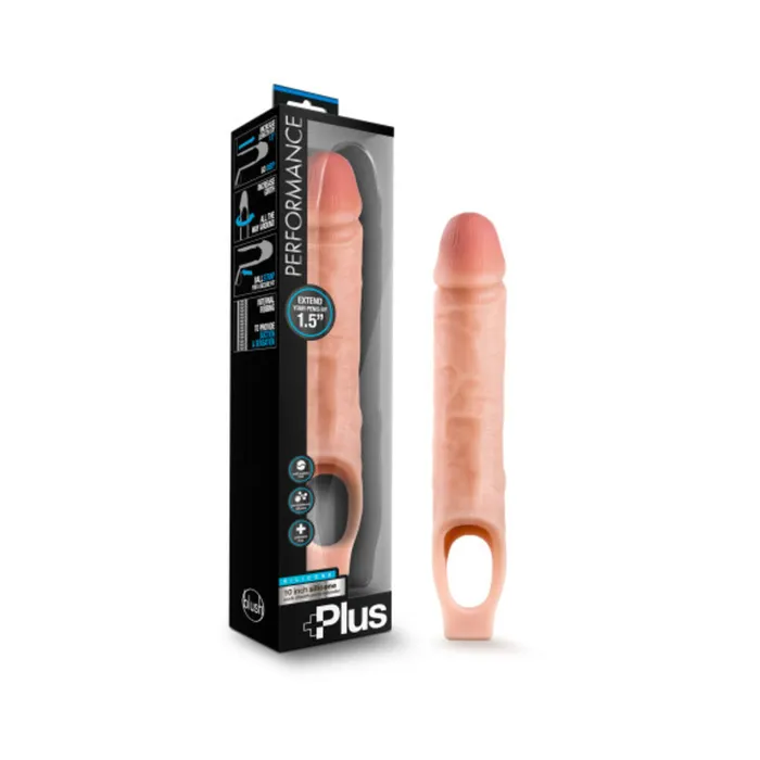 Fairvillacom Dildos Performance Plus 10 Inch Silicone Cock Sheath Penis Extender Vanilla