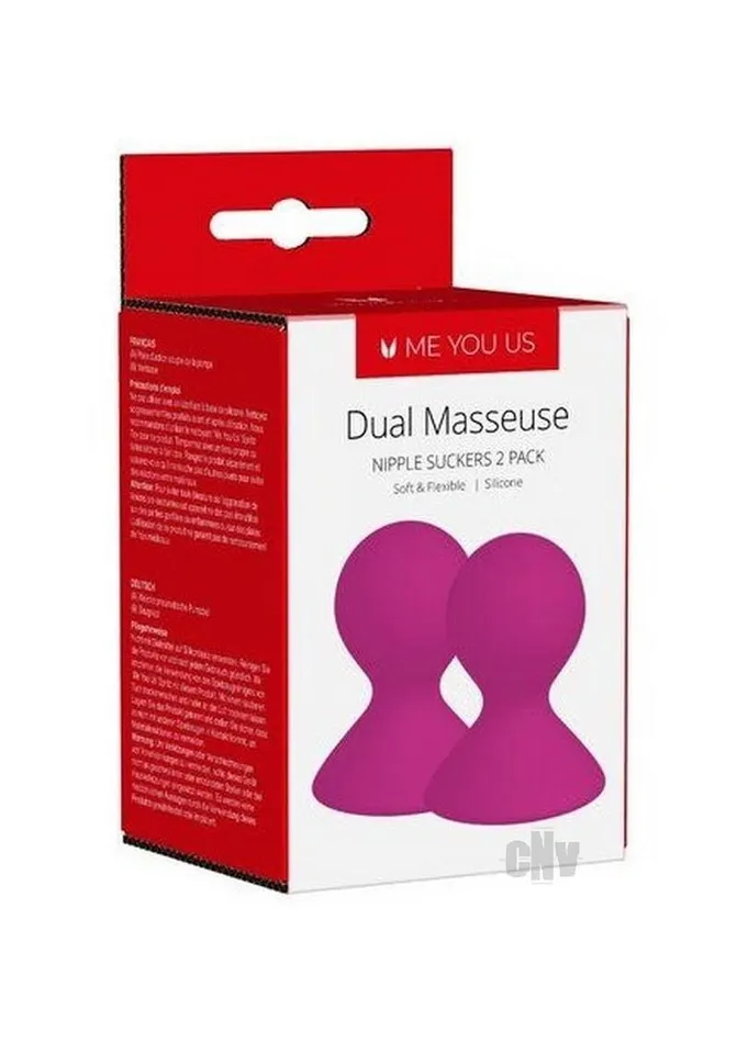 Fairvillacom Dual Masseuse Silicone Nip Suckers Kinx Female Sex Toys