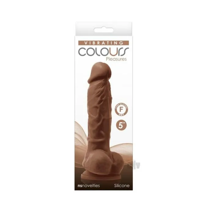 Fairvillacom Female Sex Toys Colours Pleasures Vibrating 5 Dildo Brown