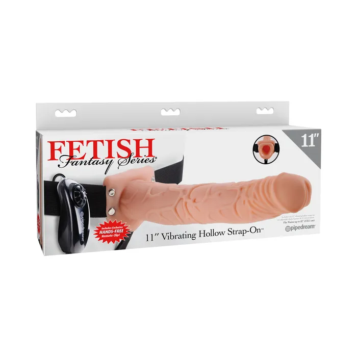 Fairvillacom Female Sex Toys Fetish Fantasy Series 11Inch Vibrating Hollow Strapon Flesh