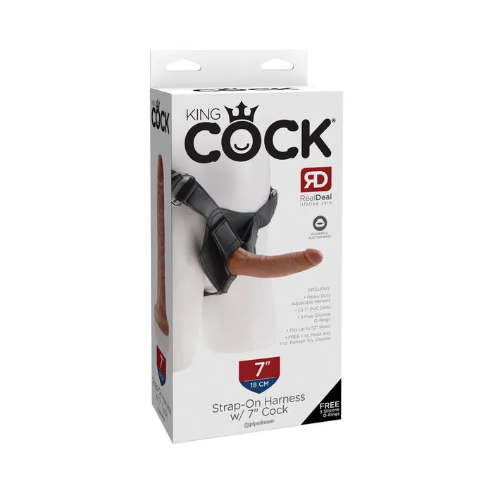 Fairvillacom Female Sex Toys King Cock Strapon Harness W 7in Cock Tan