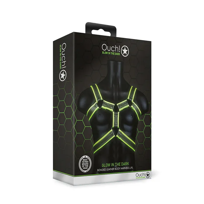 Fairvillacom Female Sex Toys Ouch Body Harness Glow In The Dark LXl