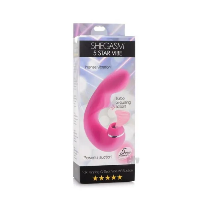 Fairvillacom Female Sex Toys Shegasm 5 Star 10x Tapping Gspot Silicone Vibrator With Suction Pink Fairvillacom Female Sex Toys Shegasm 5 Star 10x Tapping Gspot Silicone Vibrator With Suction Pink