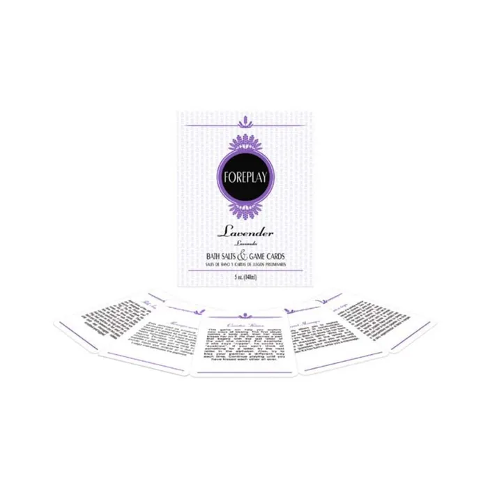 Fairvillacom Foreplay Bath Salts Game Cards Lavender Games