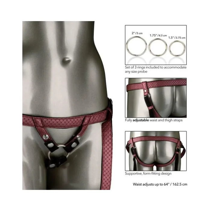 Fairvillacom Her Royal Harness The Regal Duchess OS Red Female Sex Toys