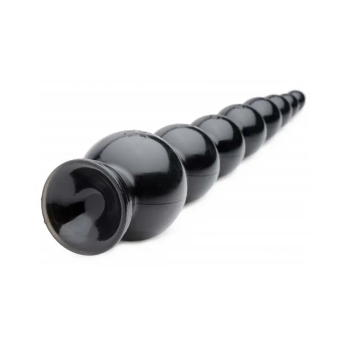Fairvillacom Hosed 19 Inches Graduated Bead Anal Snake Black Anal
