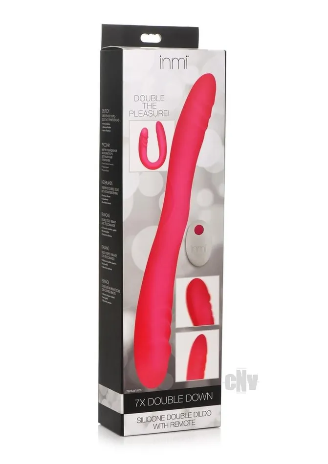 Fairvillacom Inmi 7x Double Down Dildo Wremote Pink Dildos