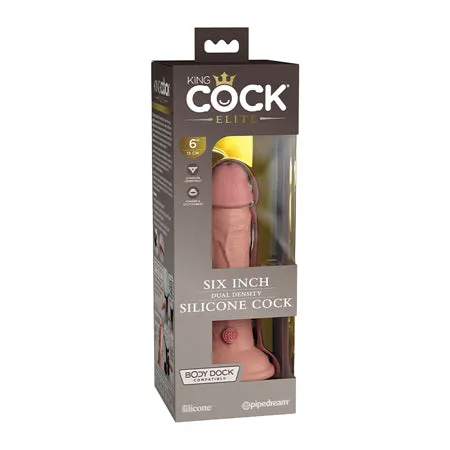 Fairvillacom King Cock Elite 6 Dual Density Silicone Cock Light Dildos