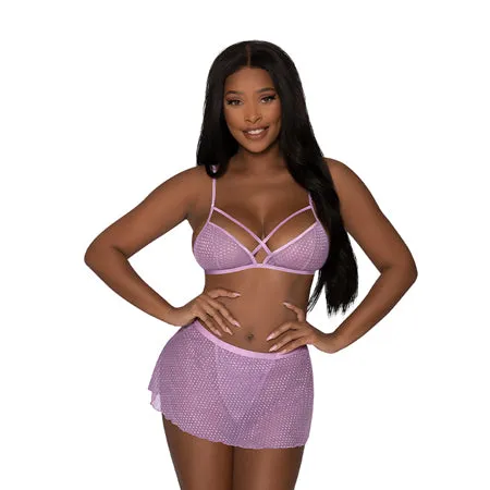 Fairvillacom Male Sex Toys Girl Next Door Strappy Bralette wFlirty Thong Skirt Lilac SM Fairvillacom Male Sex Toys Girl Next Door Strappy Bralette wFlirty Thong Skirt Lilac SM