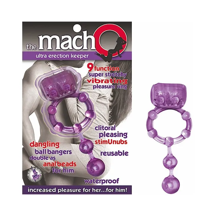 Fairvillacom Male Sex Toys Macho Ultra Erection Keeper Vibrating Cock Ring