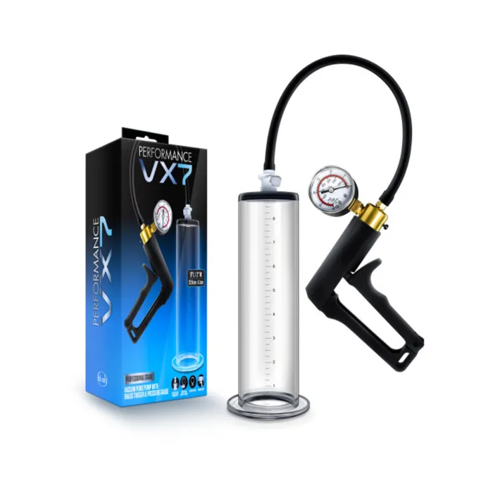 Fairvillacom Male Sex Toys Performance Vx7 Vacuum Penis Pump With Brass Trigger Pressure Gauge Clear Fairvillacom Male Sex Toys Performance Vx7 Vacuum Penis Pump With Brass Trigger Pressure Gauge Clear