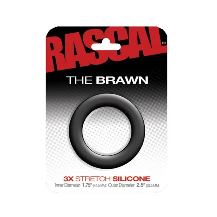 Fairvillacom Male Sex Toys Rascal The Brawn 3X Stretch Silicone Cock Ring Black Fairvillacom Male Sex Toys Rascal The Brawn 3X Stretch Silicone Cock Ring Black