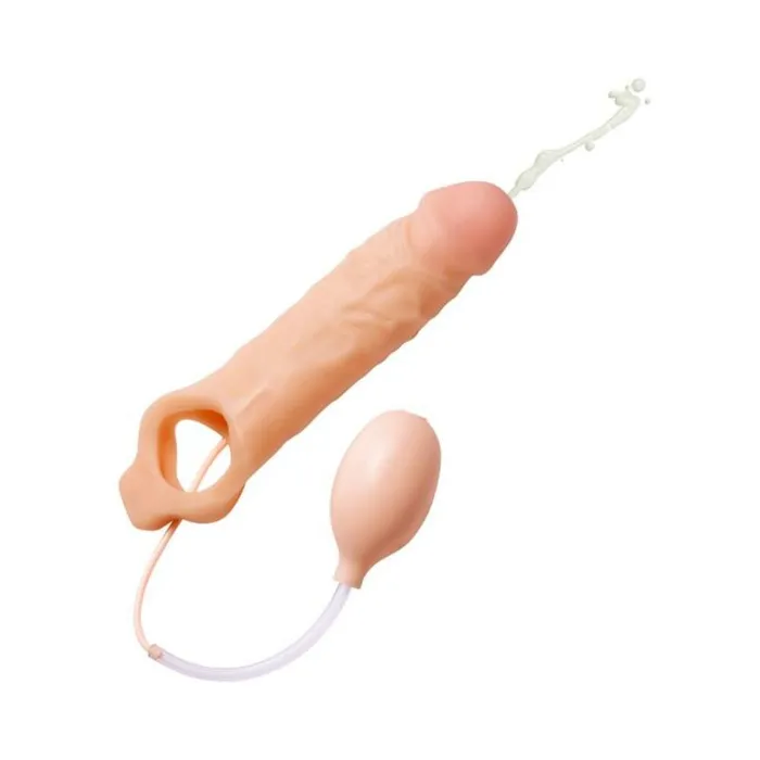 Fairvillacom Male Sex Toys Realistic Ejaculating Penis Enlargement Sheath