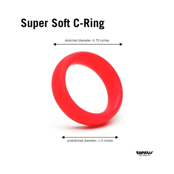 Fairvillacom Male Sex Toys Tantus Super Soft Cring Red