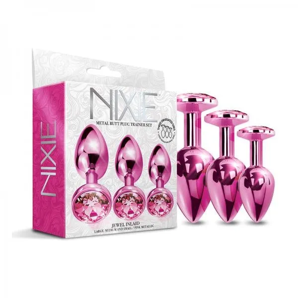 Fairvillacom NIXIE METAL PLUG TRAINER SET PINK METALLIC Anal