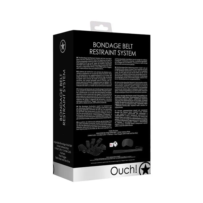 Fairvillacom Ouch Bondage Belt Restraint System Black Couples