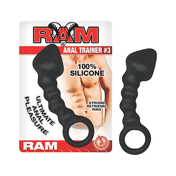Fairvillacom Ram Anal Trainer 3 Silicone Anal Beads 55 Inch Black Anal