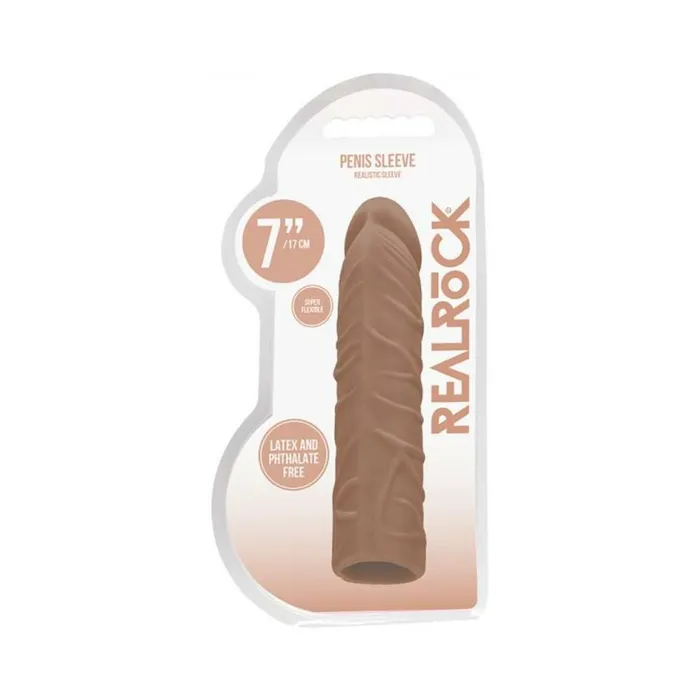 Fairvillacom Real Rock Penis Extender 7 175 Cm Mocha Male Sex Toys