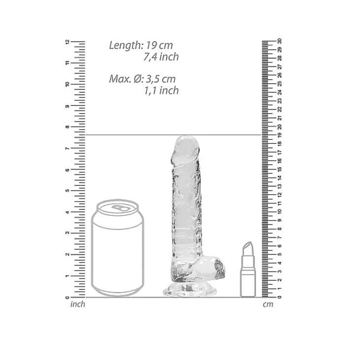 Fairvillacom Realrock Realistic Dildo With Balls 7 inches Female Sex Toys