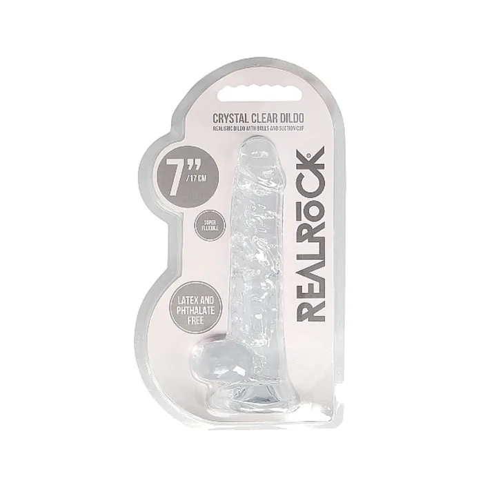 Fairvillacom Realrock Realistic Dildo With Balls 7 inches Female Sex Toys