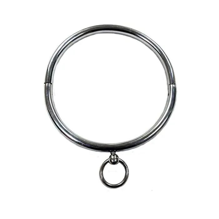 Fairvillacom Rouge Stainless Steel Ring Collar Silver Male Sex Toys