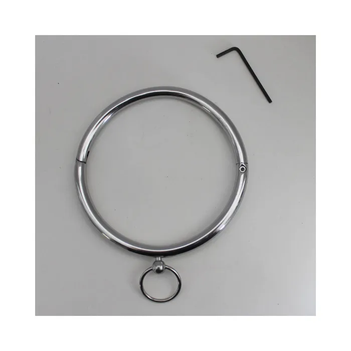 Fairvillacom Rouge Stainless Steel Ring Collar Silver Male Sex Toys