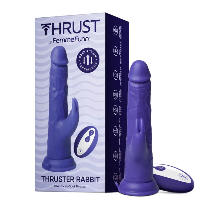 Fairvillacom Thruster Rabbit Dark Purple Vibrators