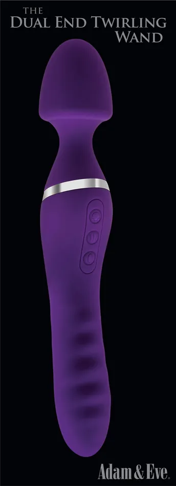 Fairvillacom Vibrators Adam Eve The Dual End Twirling Wand Purple
