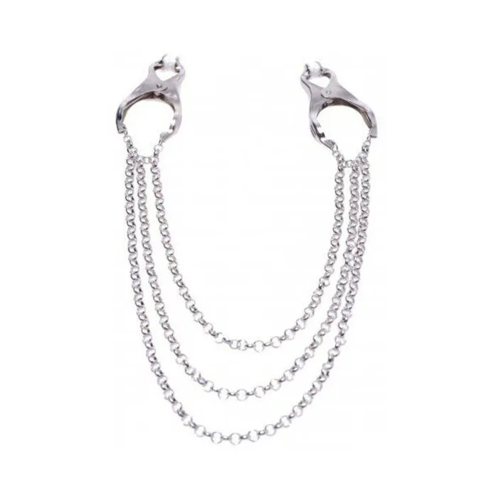 Fairvillacom Vibrators Affix Triple Chain Nipple Clamps