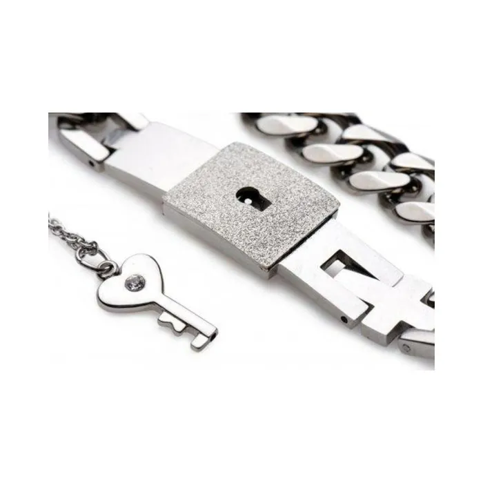 Fairvillacom Vibrators Chained Locking Bracelet and Key Necklace