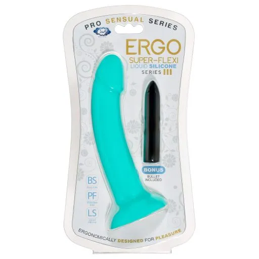 Fairvillacom Vibrators ERGO SUPER FLEXI III TEAL PRO SENSUAL LINE