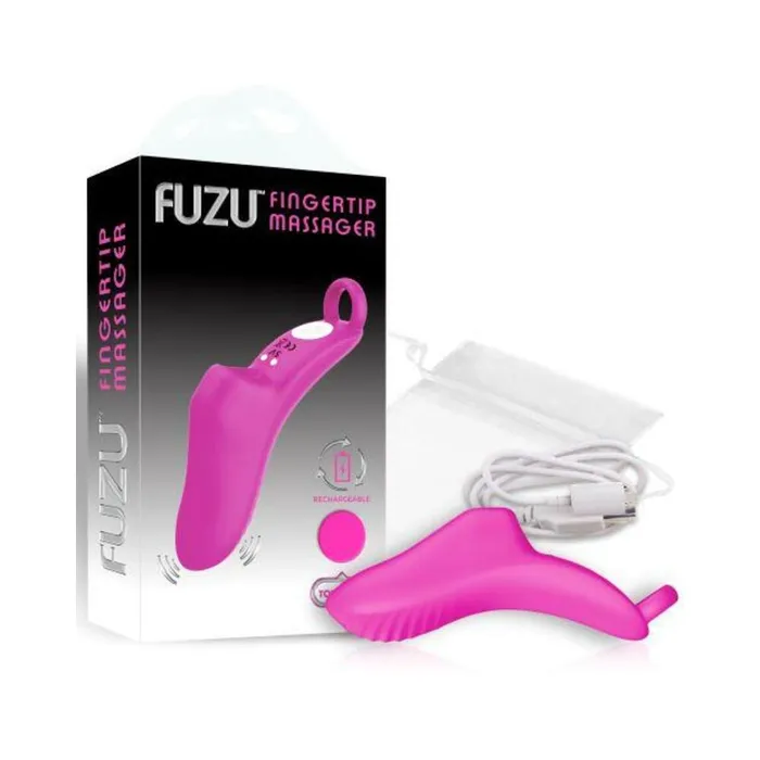Fairvillacom Vibrators Fuzu Vibrating Rechargeable Fingertip Massager Pink