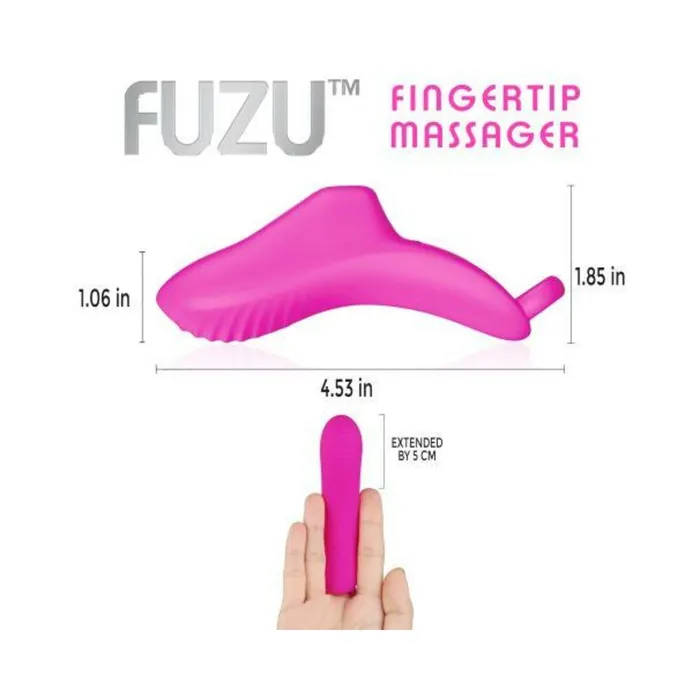 Fairvillacom Vibrators Fuzu Vibrating Rechargeable Fingertip Massager Pink