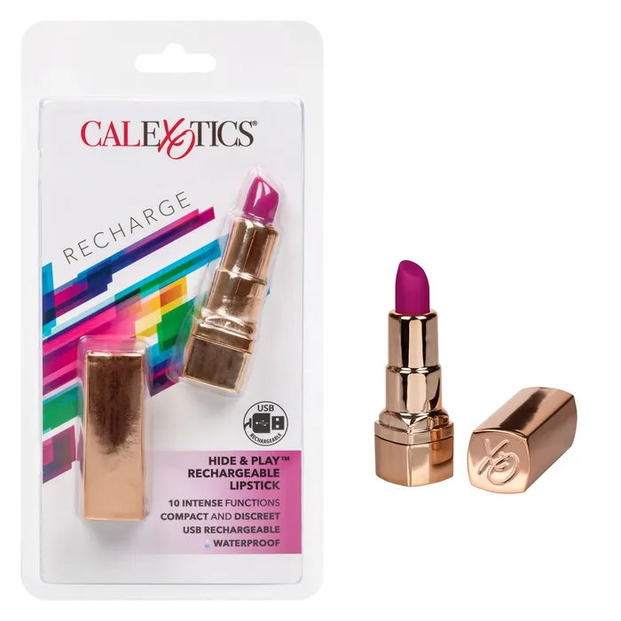 Fairvillacom Vibrators Hide Play Rechargeable Lipstick Purple