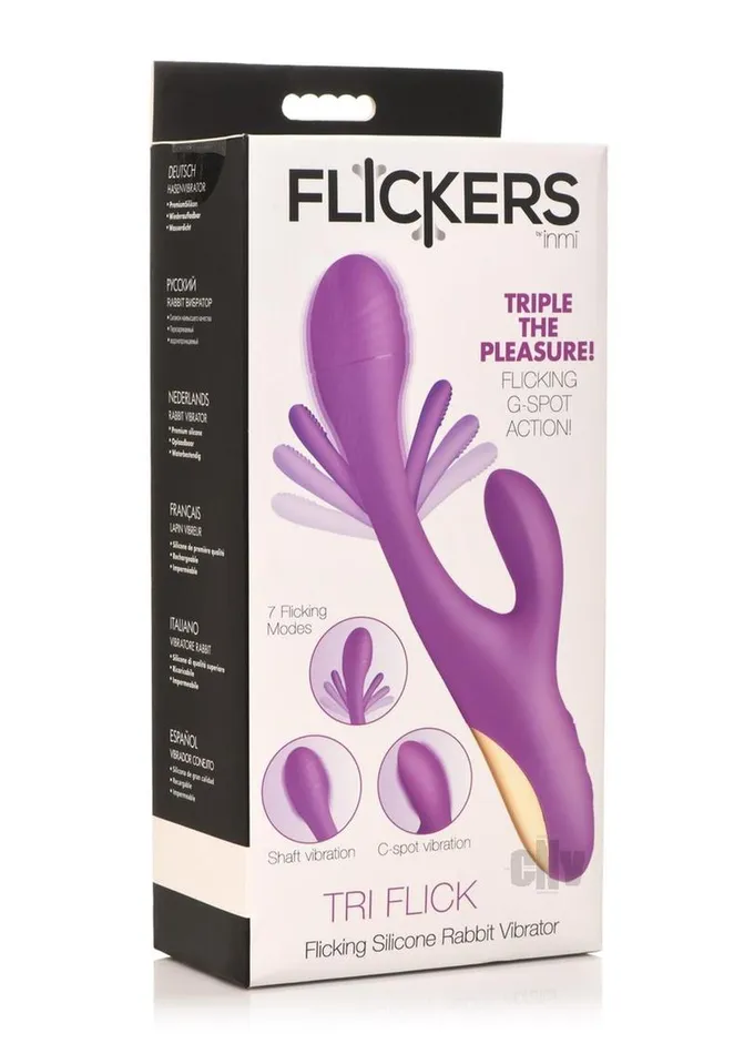 Fairvillacom Vibrators Inmi Tri Flick Purple