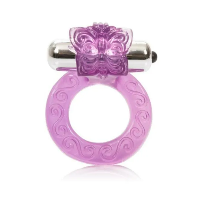 Fairvillacom Vibrators Intimate Butterfly Ring Enhancer Purple