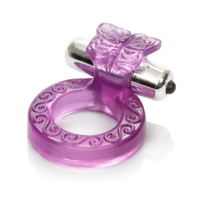 Fairvillacom Vibrators Intimate Butterfly Ring Enhancer Purple
