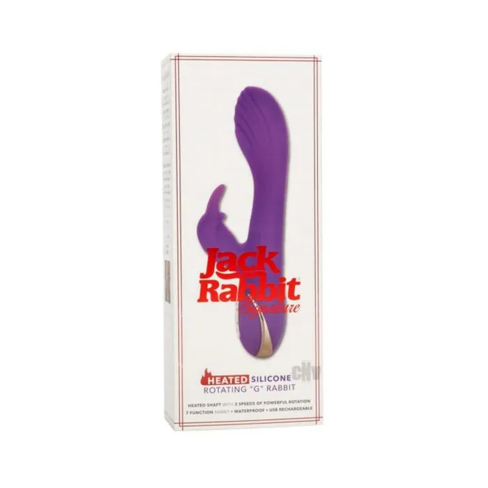 Fairvillacom Vibrators Jack Rabbit Signature Heated Silicone Rotating G Rabbit Purple