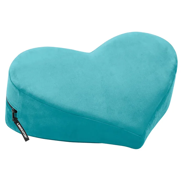 Fairvillacom Vibrators Liberator Heart Wedge MicroVelvetTeal