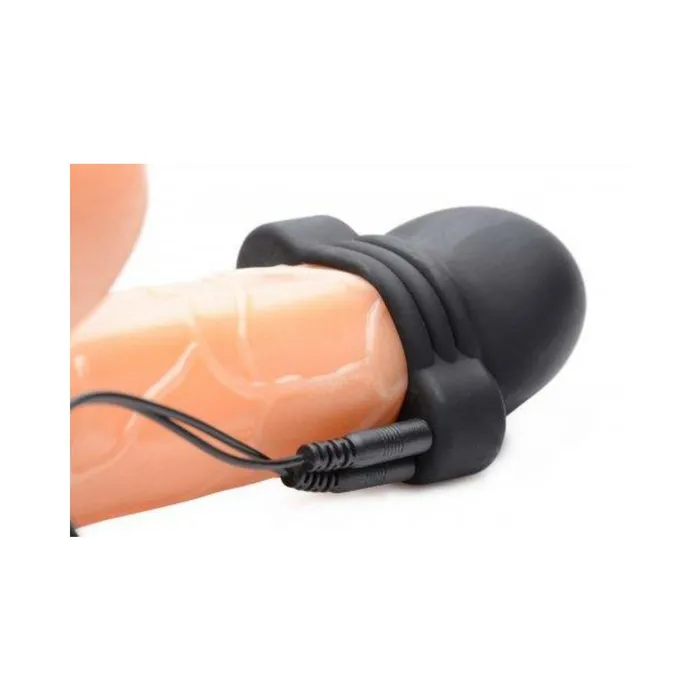 Fairvillacom Vibrators Lightning Hood EStim Penis Head Teaser Black