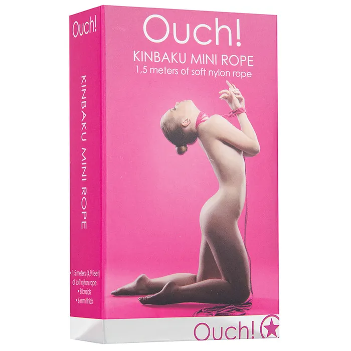 Fairvillacom Vibrators Ouch Kinbaku Mini RopePink